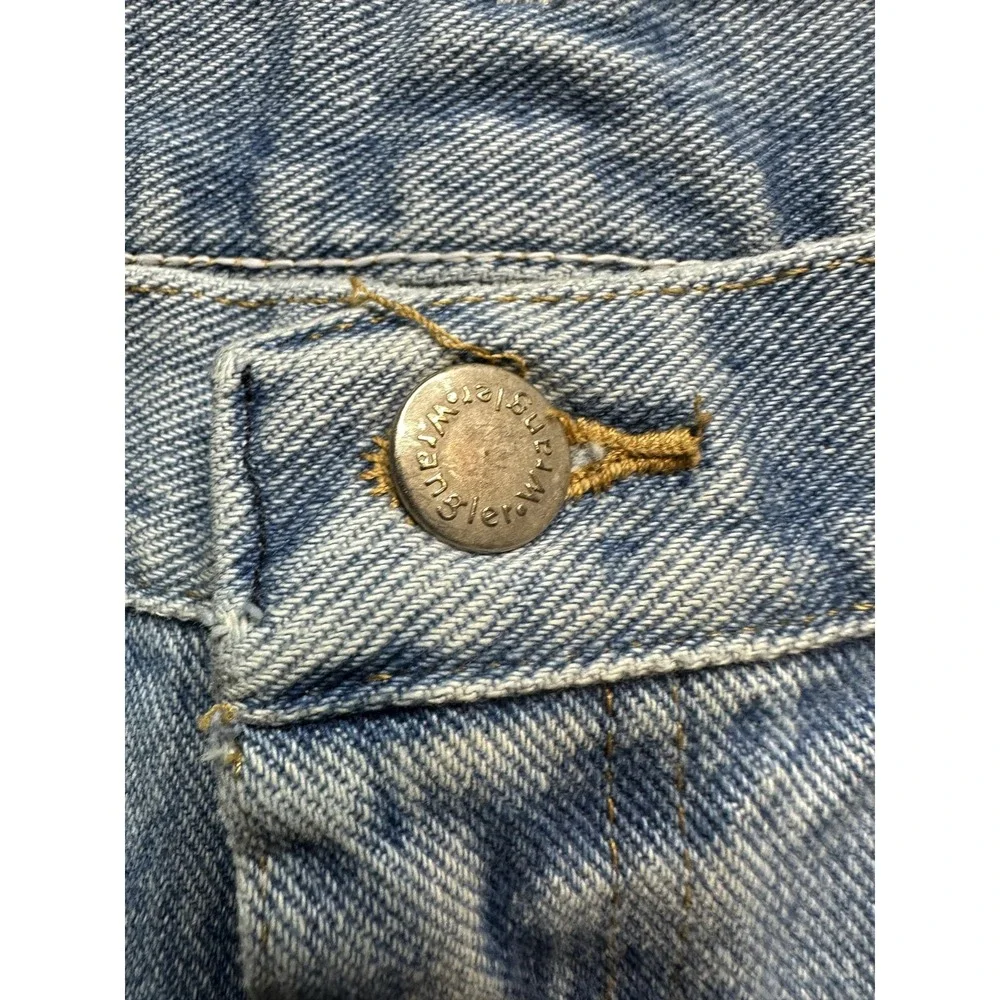 Wrangler Jeans Mens 38x30 (36x30) Light Wash Relaxed Fit Blue Denim Pants‎
